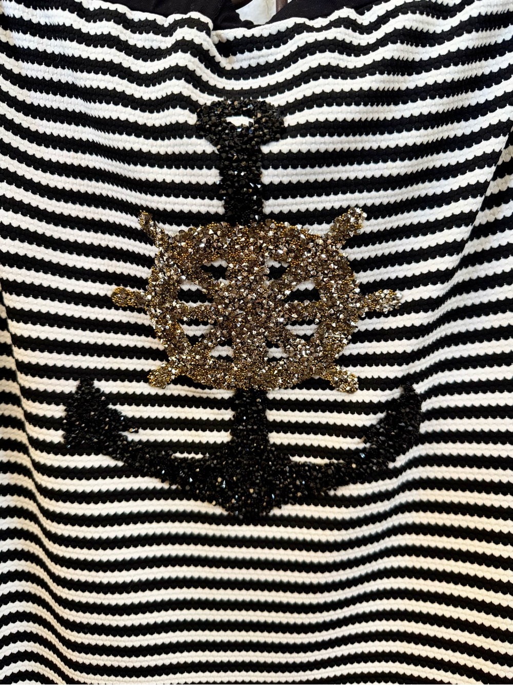 Philipp Plein Crystal Anchor Nautical Resort Maxi Dress Size 4 - Picture 5 of 9